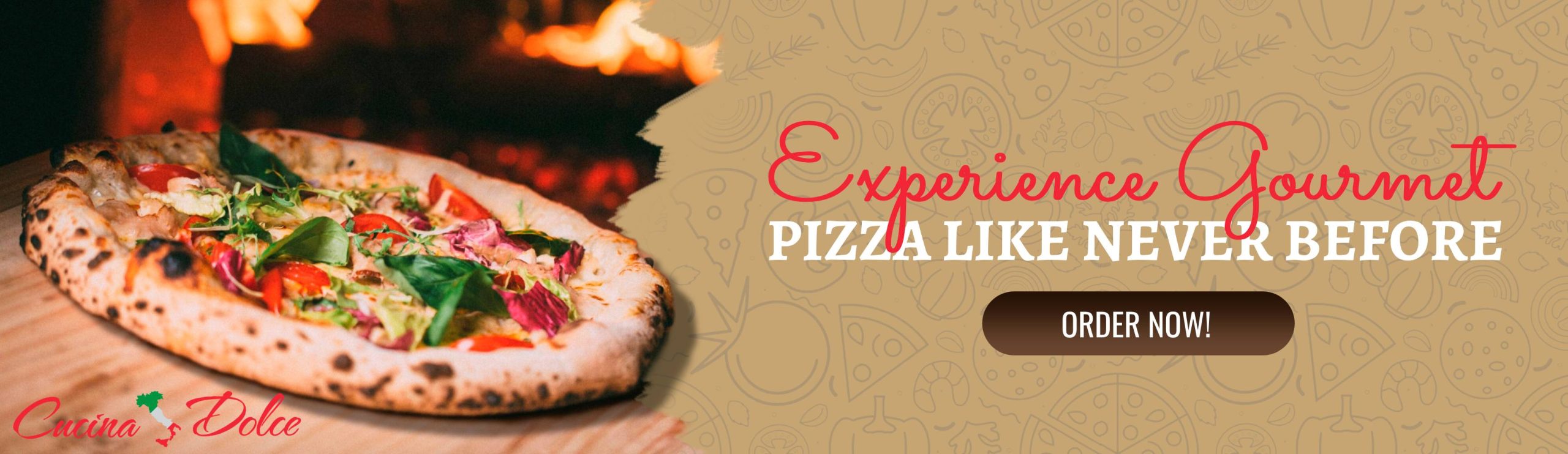 gourmet wood fired pizza