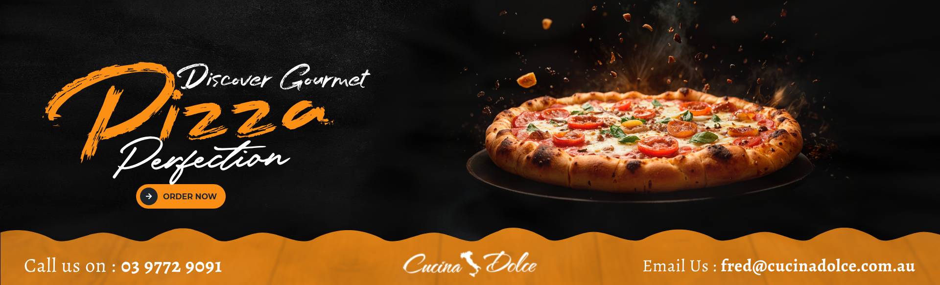 gourmet wood-fired pizza